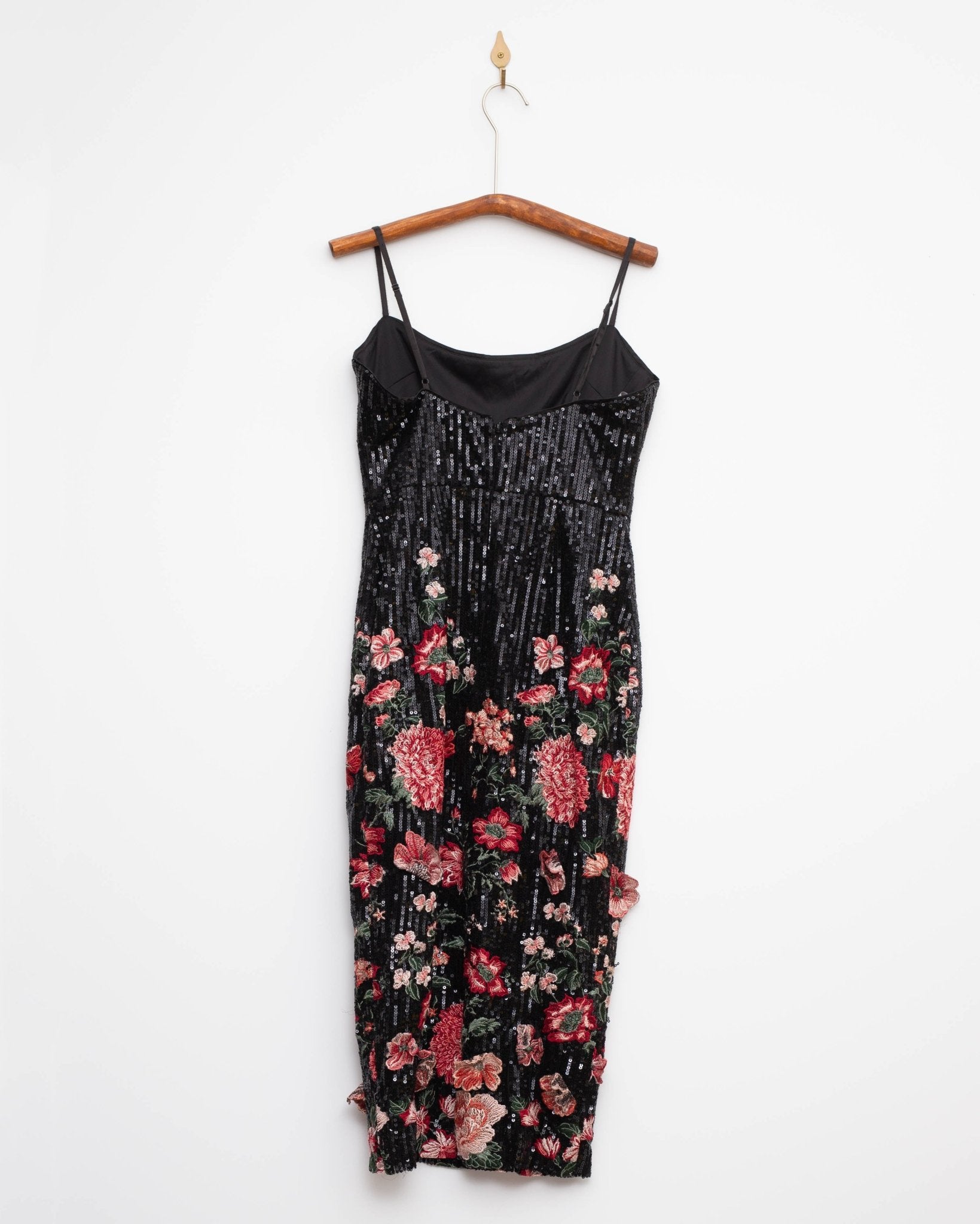 Marchesa Notte Shimmer Midi Dress Size 4 - Wind & Song