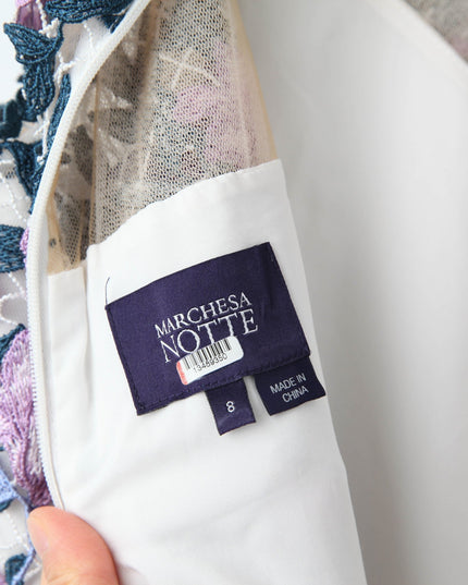 Marchesa Notte White Floral Lace Dress - Wind & Song