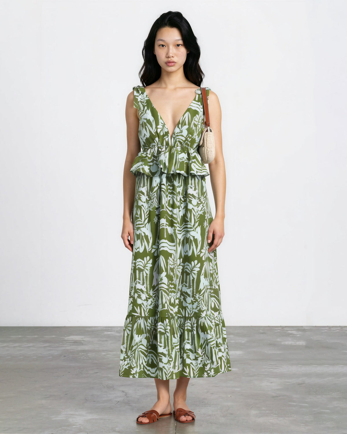 MARIE OLIVER Whitley Dress – Emerald Whisper Size US 6 - Wind & Song