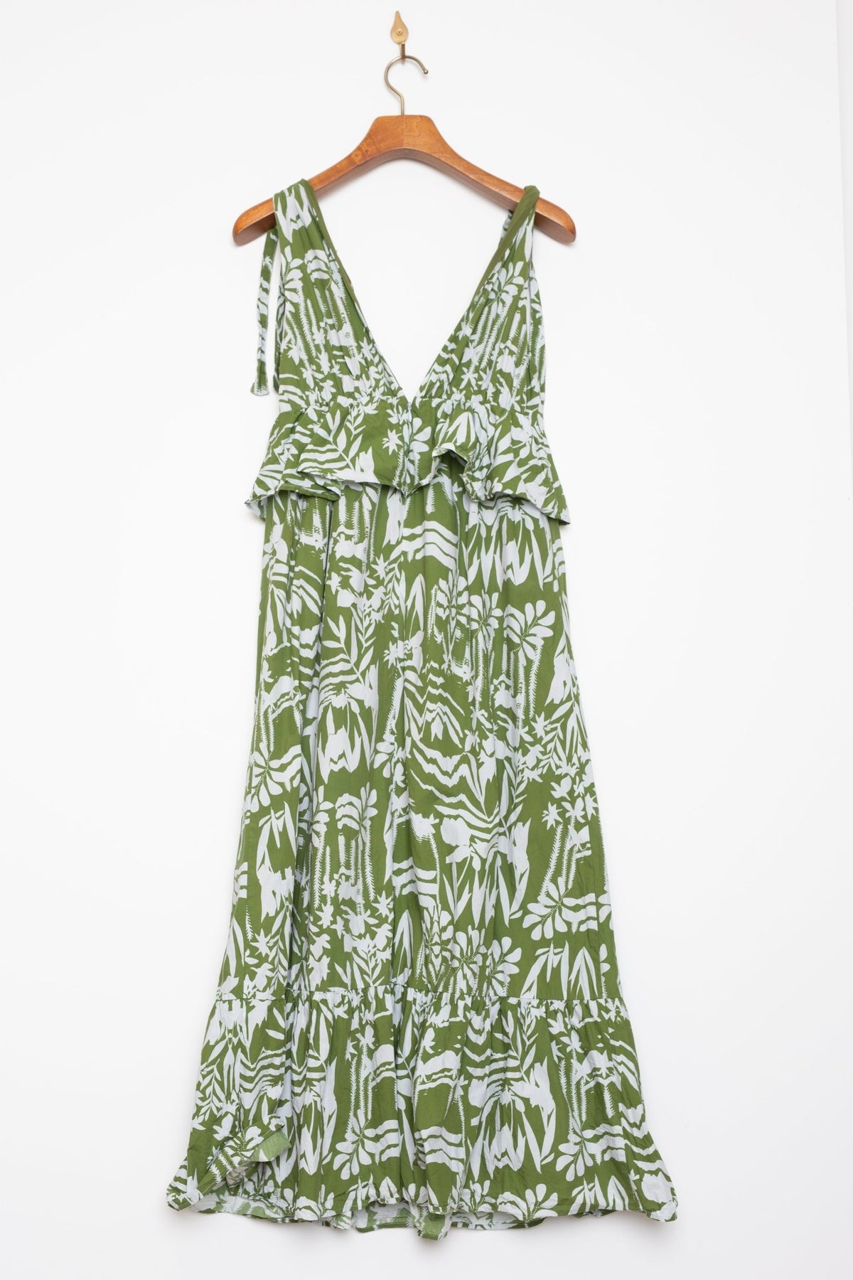 MARIE OLIVER Whitley Dress – Emerald Whisper Size US 6 - Wind & Song