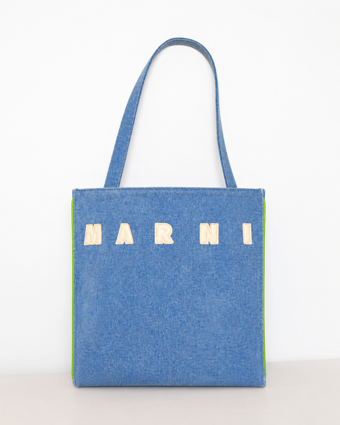 Marni Museo Logo-Patch Denim Tote Bag – Blue - Wind & Song