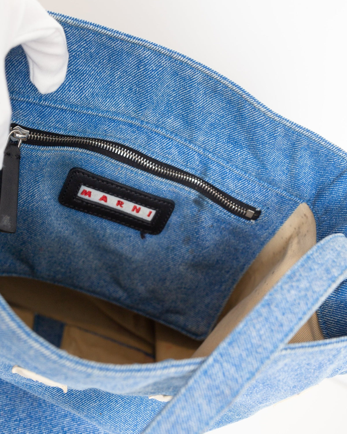 Marni Museo Logo-Patch Denim Tote Bag – Blue - Wind & Song
