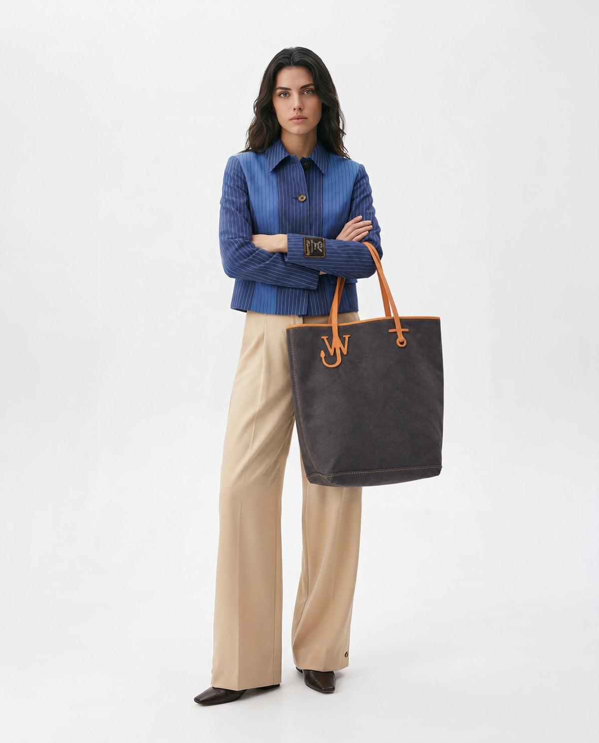 MARNI virgin wool pinstripe jacket in Blue - Wind & Song