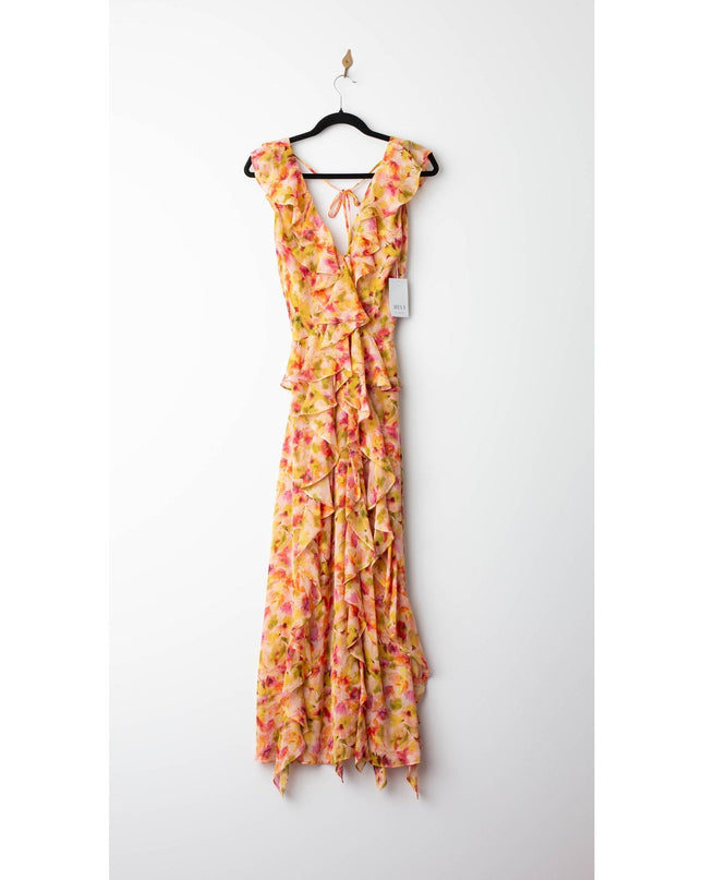 MISA Los Angeles Claudita Dress in GOLDEN FLORA - Wind & Song
