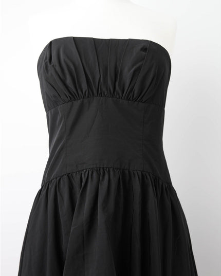 ML Monique Lhuillier Strapless Taffeta Gown – Black - Wind & Song