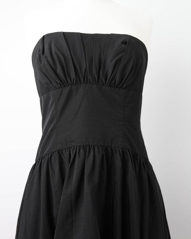 ML Monique Lhuillier Strapless Taffeta Gown – Black - Wind & Song