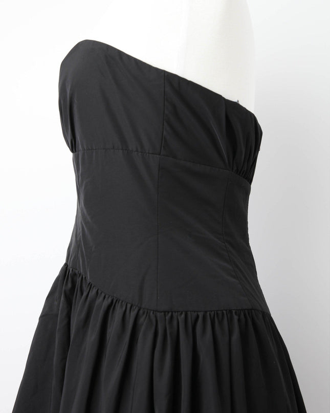 ML Monique Lhuillier Strapless Taffeta Gown – Black - Wind & Song