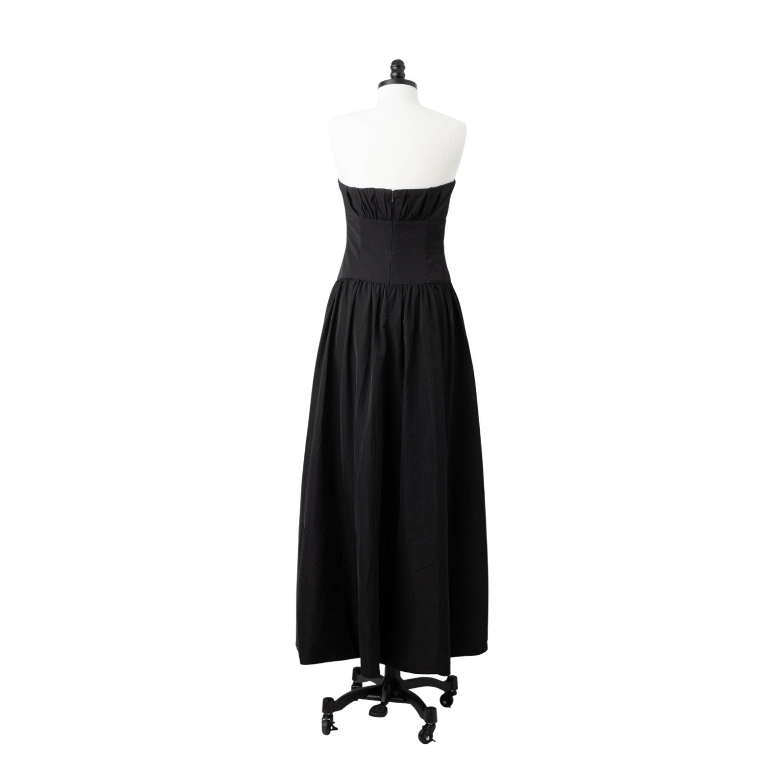 ML Monique Lhuillier Strapless Taffeta Gown – Black - Wind & Song