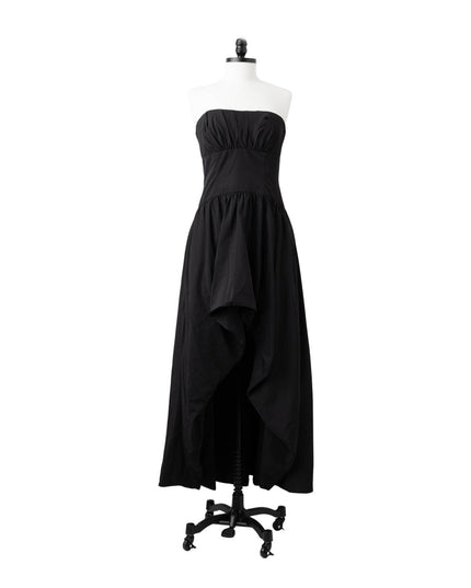 ML Monique Lhuillier Strapless Taffeta Gown – Black - Wind & Song