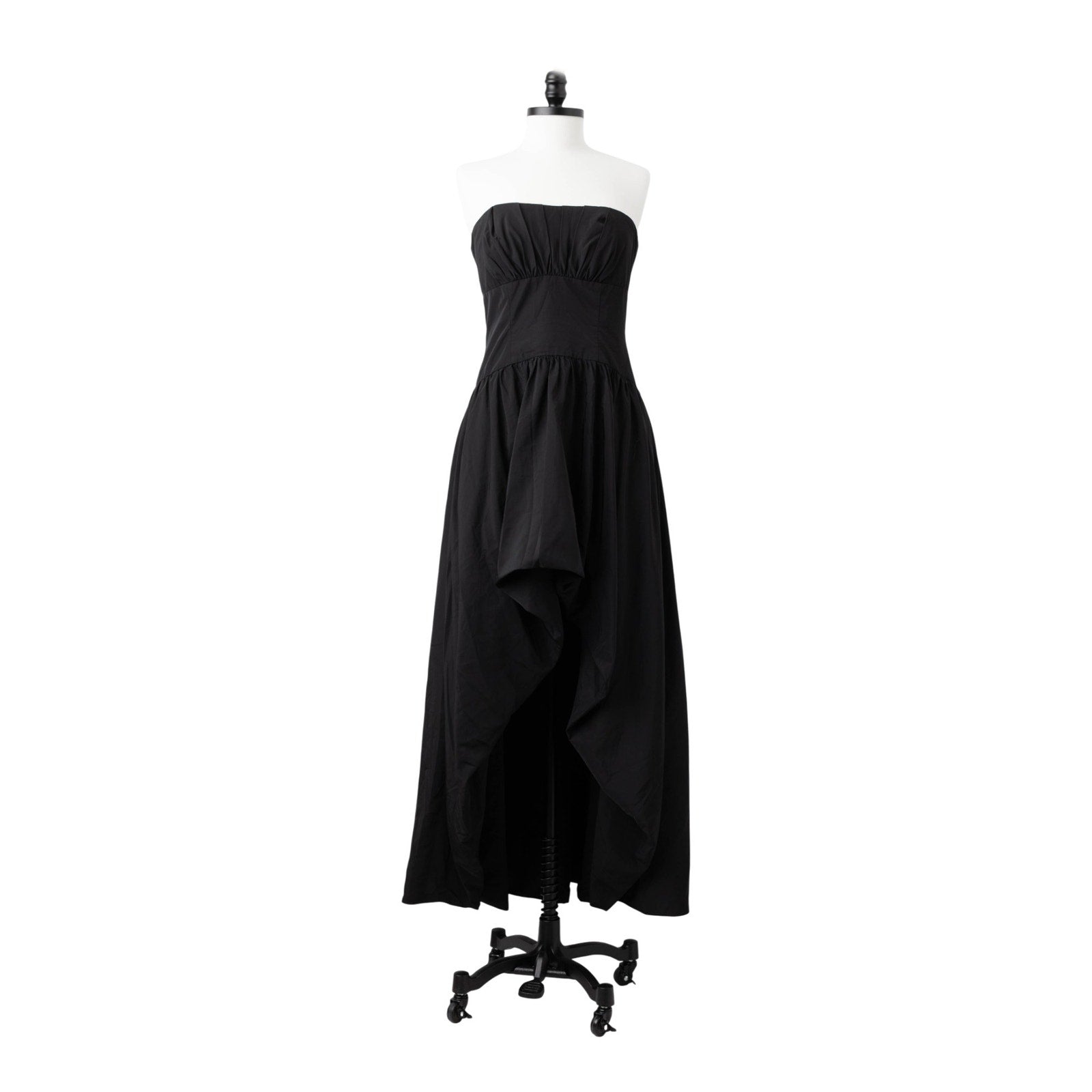 ML Monique Lhuillier Strapless Taffeta Gown – Black - Wind & Song