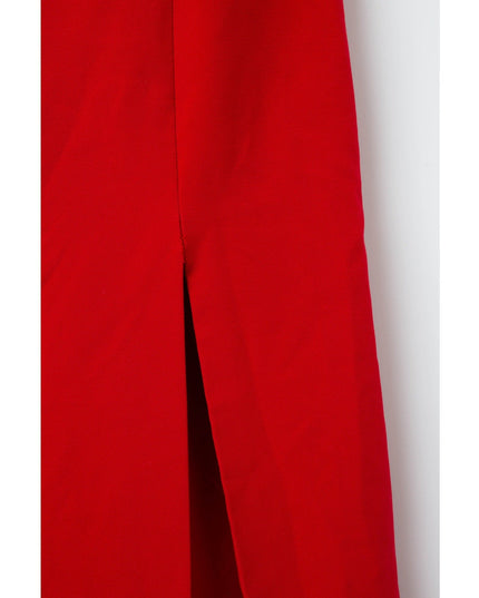 ML Monique Lhuillier Viviana Off the Shoulder Crepe Gown in Red - Wind & Song