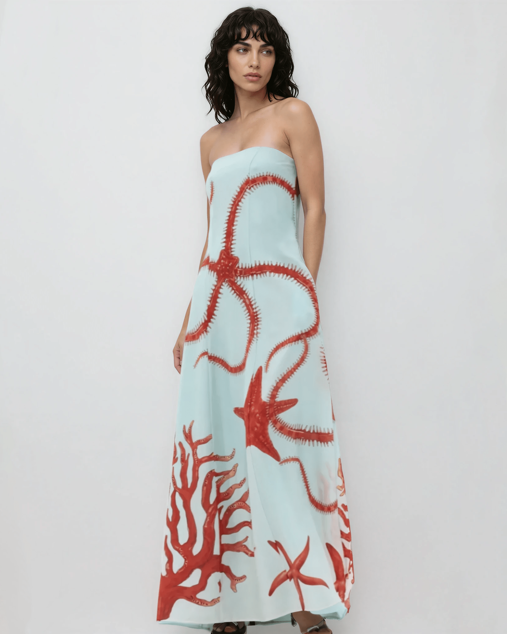 Muma World Ursa Blue Strapless Maxi Dress – Size XS - Wind & Song