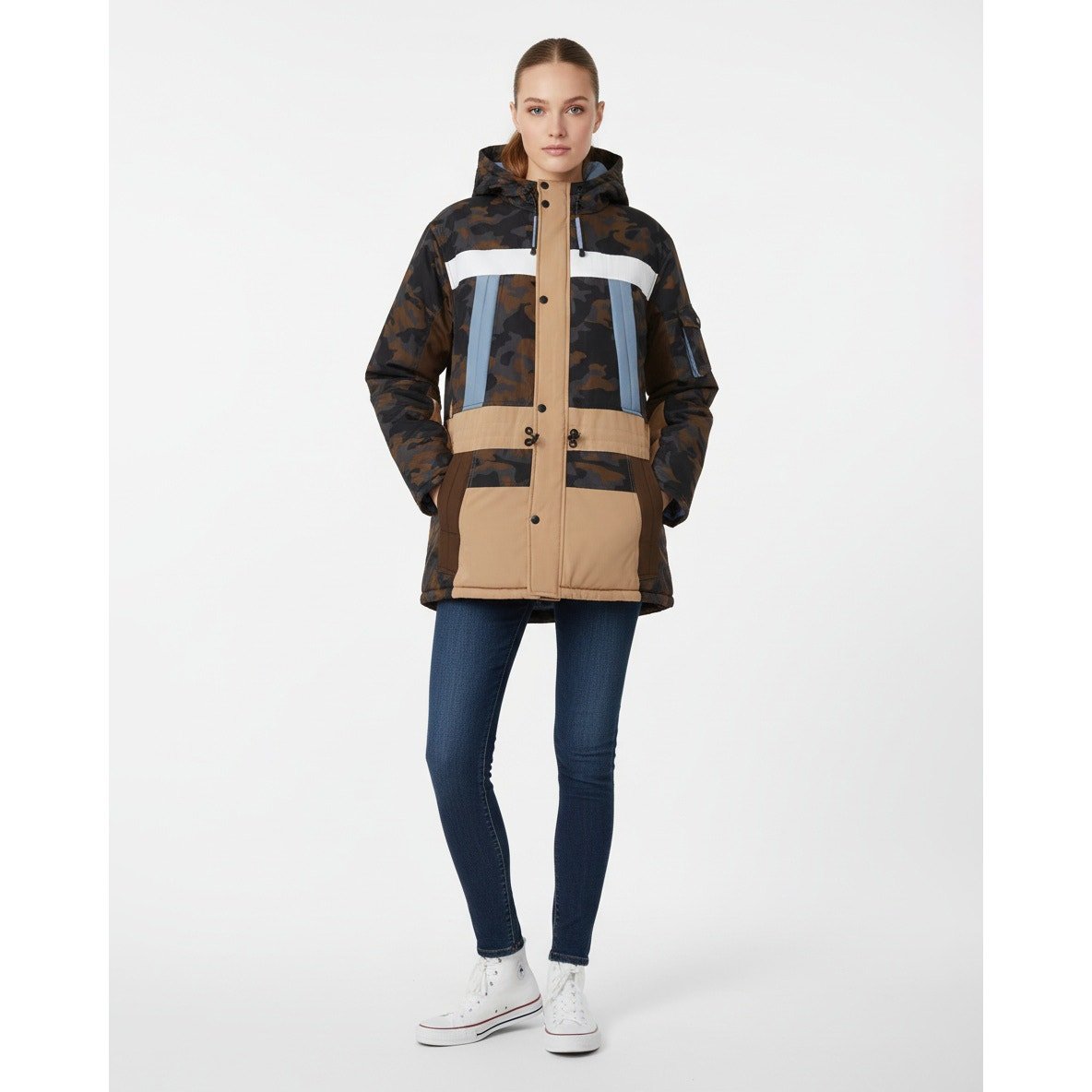 Munthe Navigate Coat in Camouflage - Wind & Song