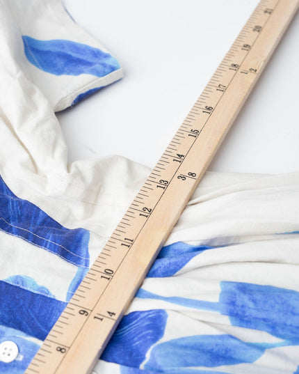 Natori Andora Printed Cotton Poplin Pleated Dress - Size 10 - Wind & Song