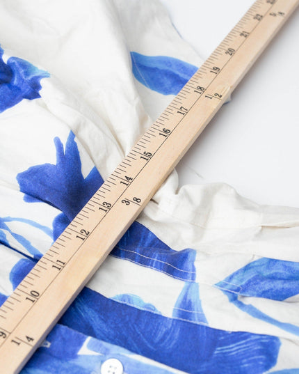 Natori Andora Printed Cotton Poplin Pleated Dress - Size 10 - Wind & Song