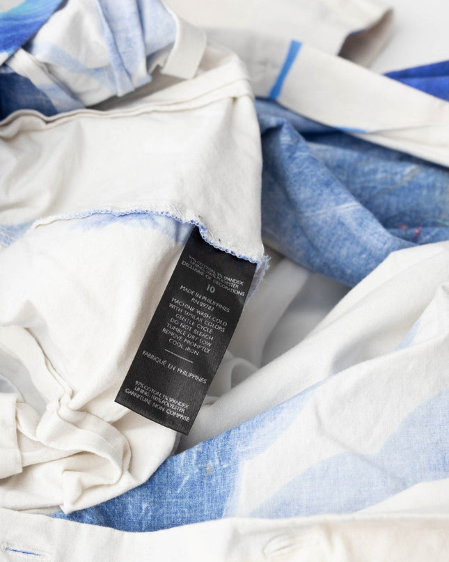 Natori Andora Printed Cotton Poplin Pleated Dress - Size 10 - Wind & Song