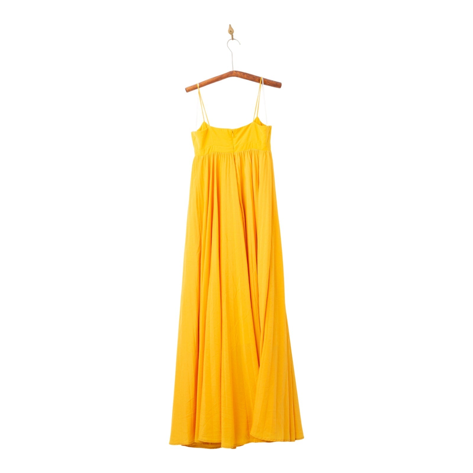 Obando Collective Honeycomb Gown Yellow Crepe Maxi - Wind & Song