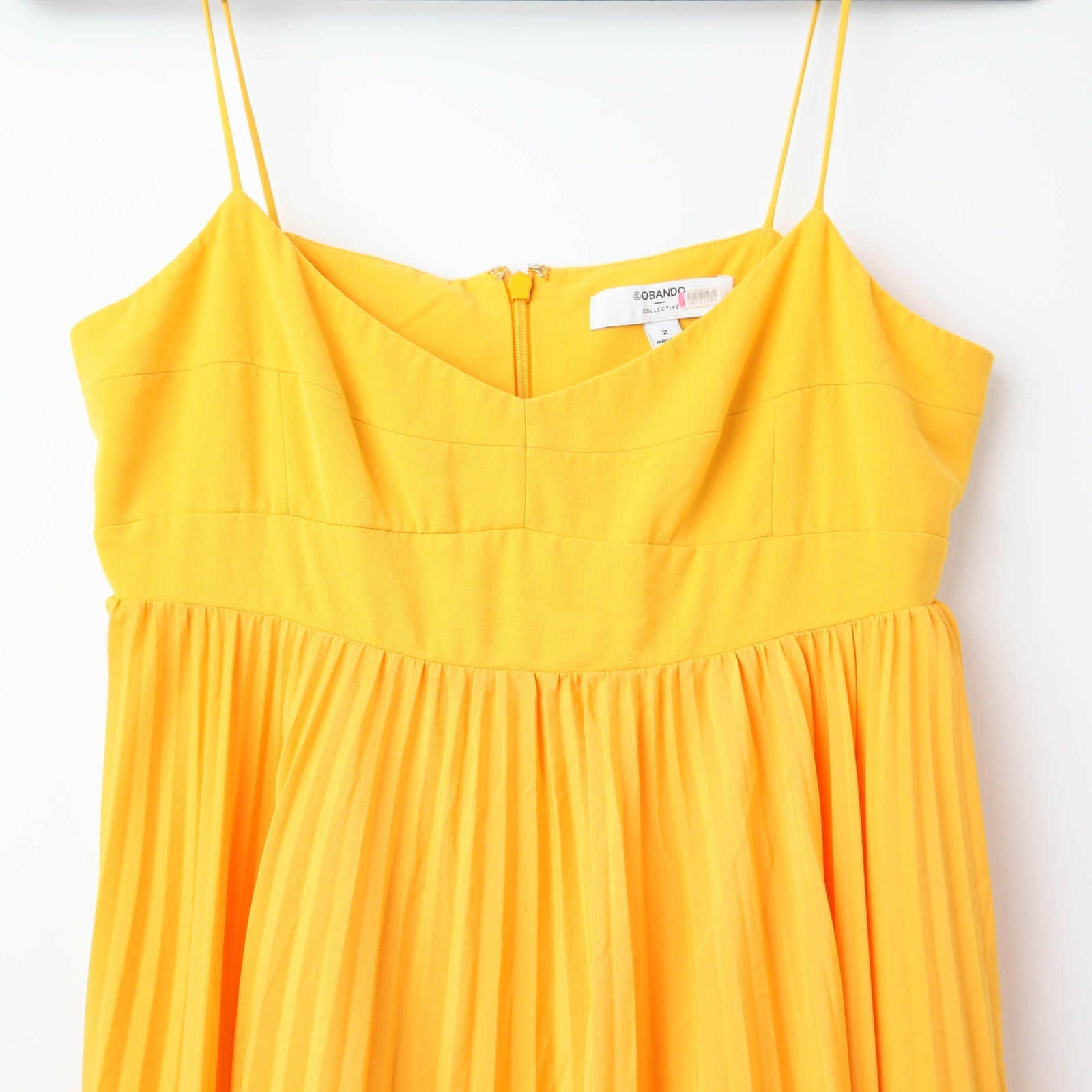 Obando Collective Honeycomb Gown Yellow Crepe Maxi - Wind & Song