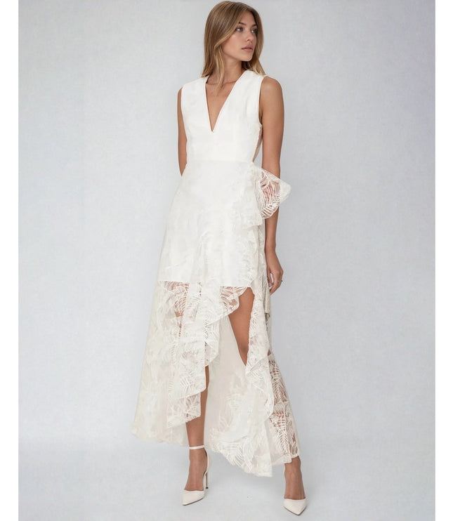 One33 Social Embroidered Lace Dress in White Size 8 - Wind & Song