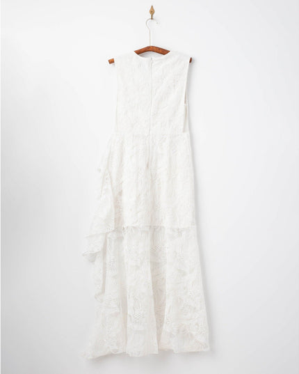 One33 Social Embroidered Lace Dress in White Size 8 - Wind & Song