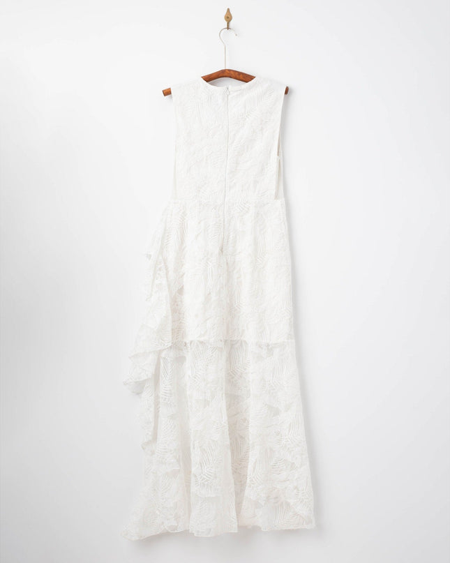 One33 Social Embroidered Lace Dress in White Size 8 - Wind & Song