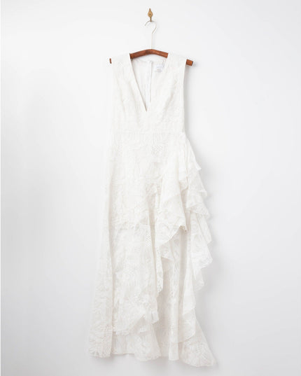 One33 Social Embroidered Lace Dress in White Size 8 - Wind & Song