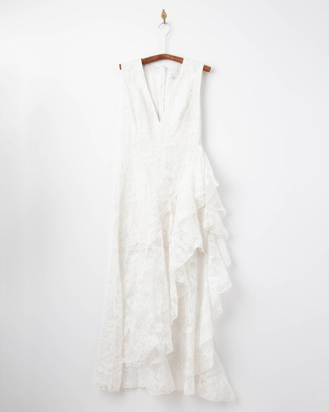 One33 Social Embroidered Lace Dress in White Size 8 - Wind & Song