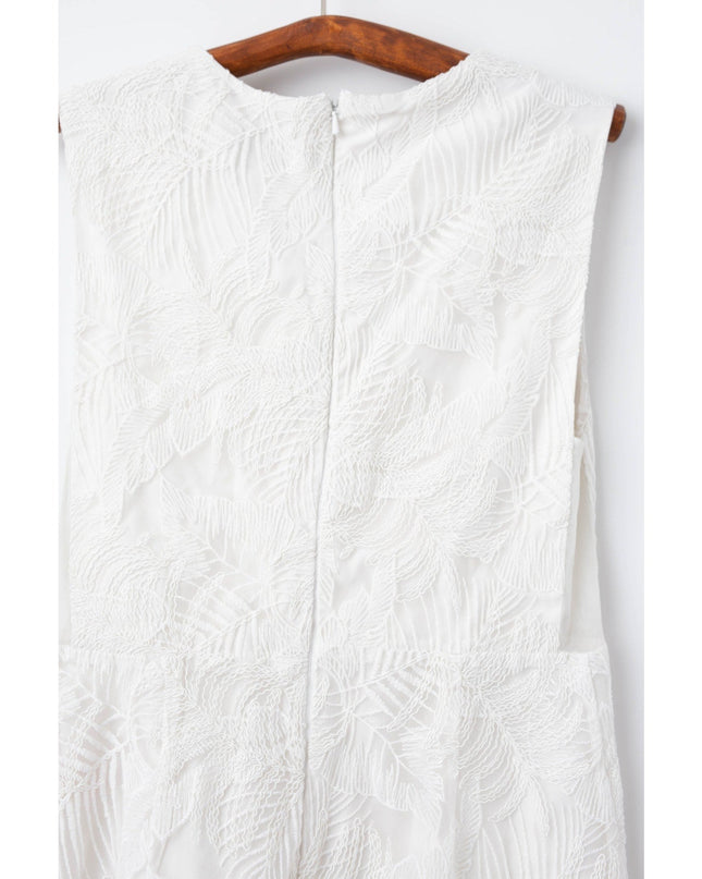 One33 Social Embroidered Lace Dress in White Size 8 - Wind & Song