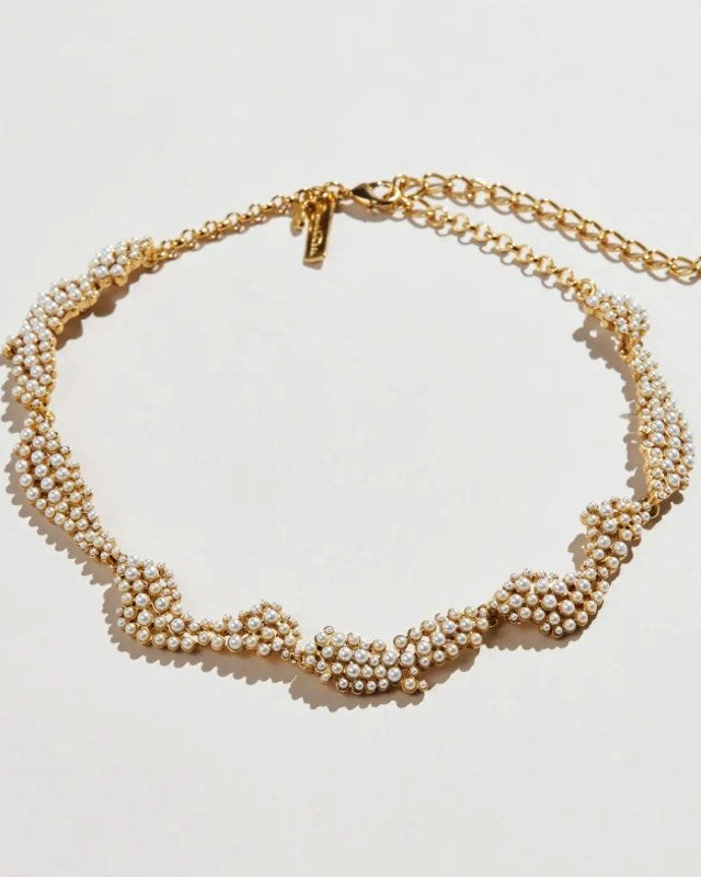 Oscar de la Renta Torn Paper Necklace - Wind & Song