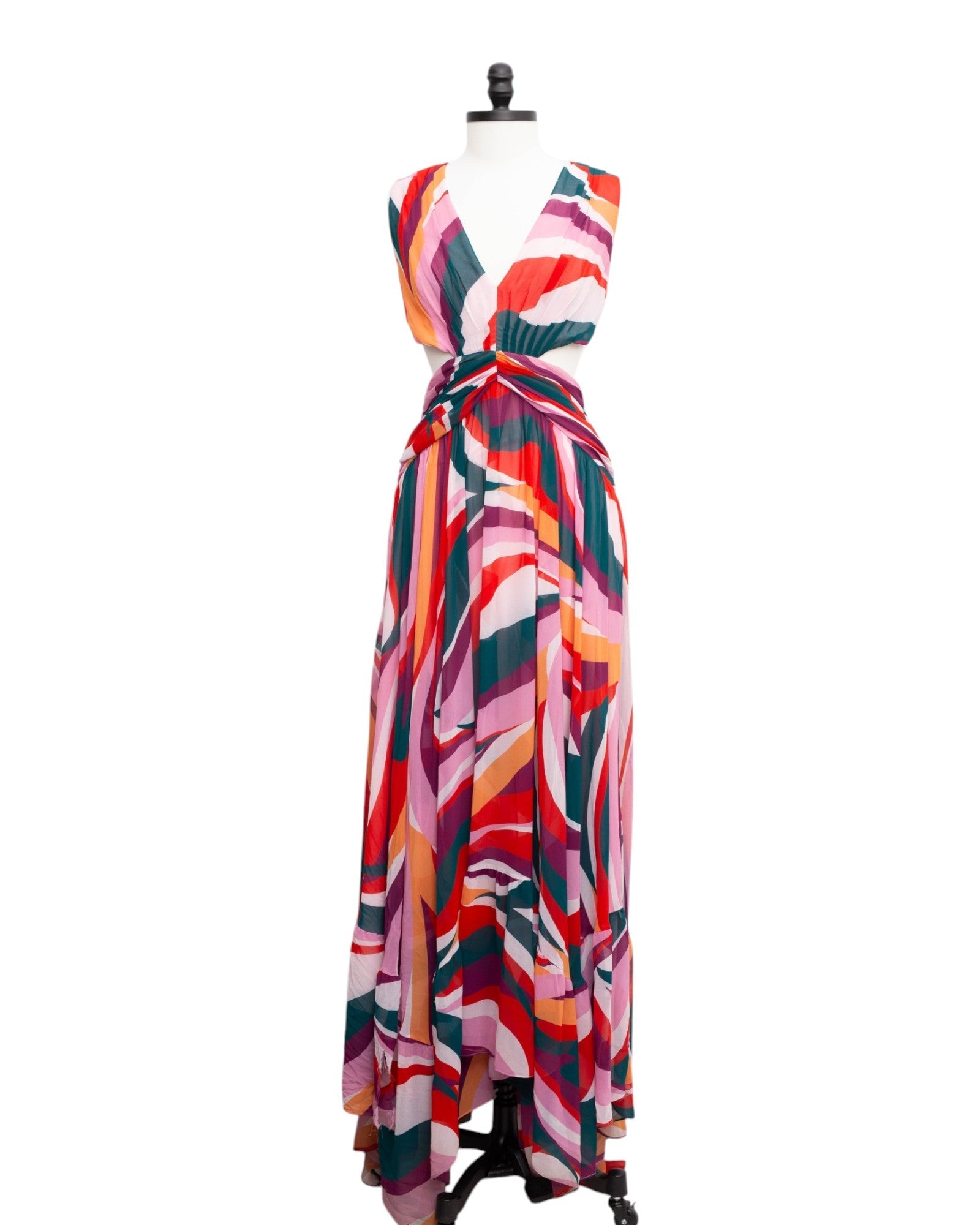 PatBO Delos Plunge Maxi Dress Size 6 - Wind & Song