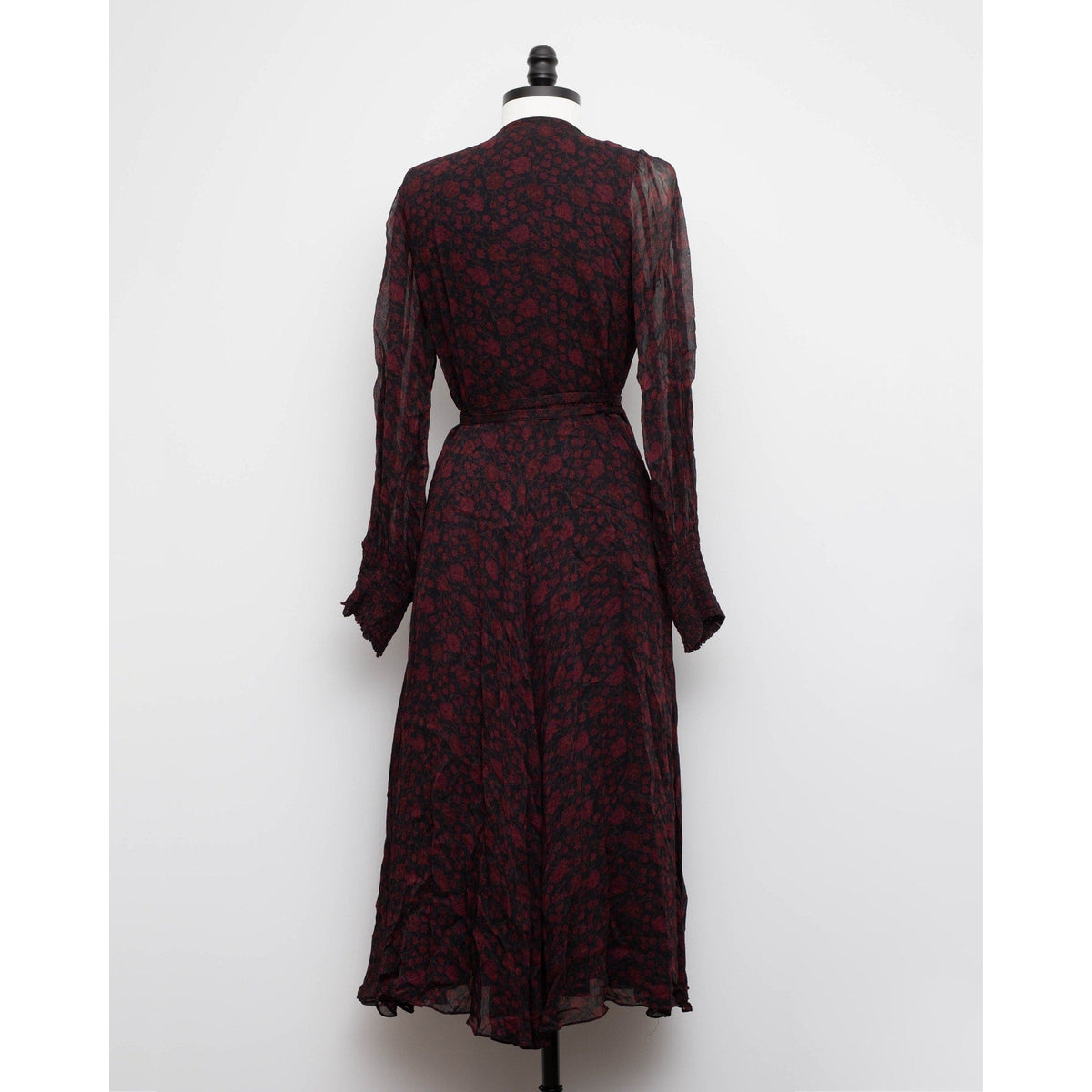 Polo Ralph Lauren Brown Floral Wrap Midi Dress – Size US 6 - Wind & Song