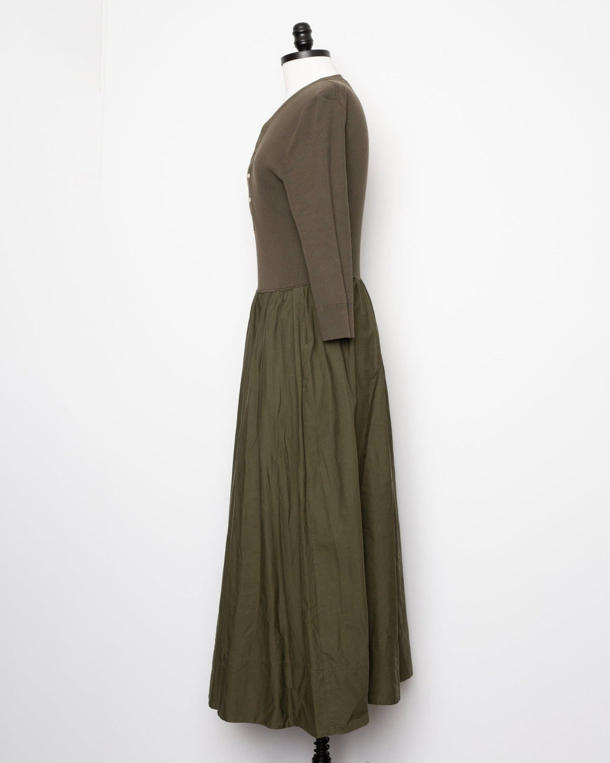 Polo Ralph Lauren Green Henley Bodice Midi Dress – Size M - Wind & Song
