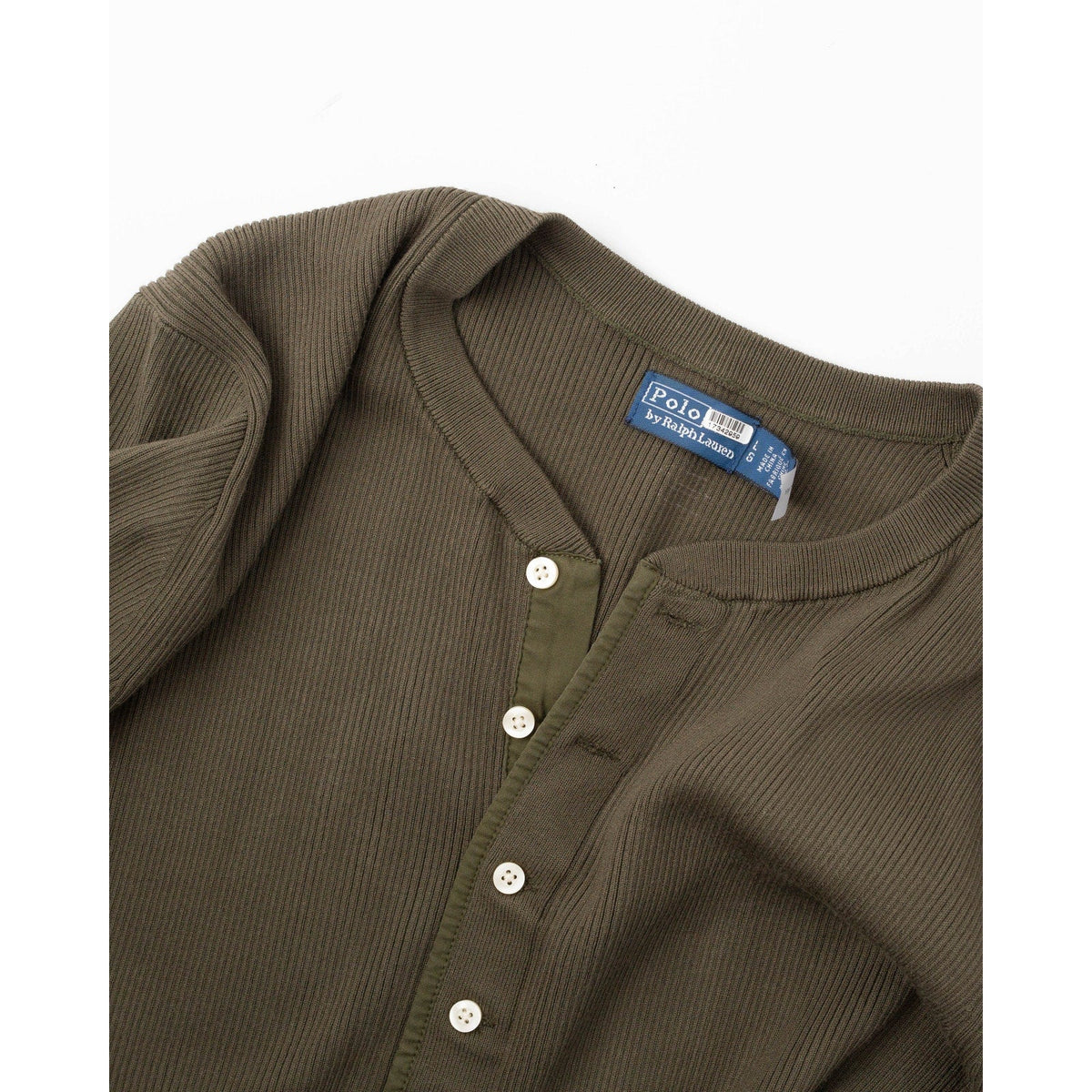 Polo Ralph Lauren Henley Bodice Dress in Green - Size L - Wind & Song