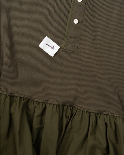 Polo Ralph Lauren Henley Bodice Dress in Green - Size L - Wind & Song