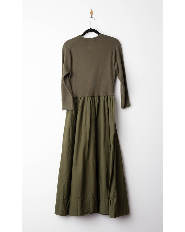 Polo Ralph Lauren Henley Bodice Dress in Green - Size L - Wind & Song