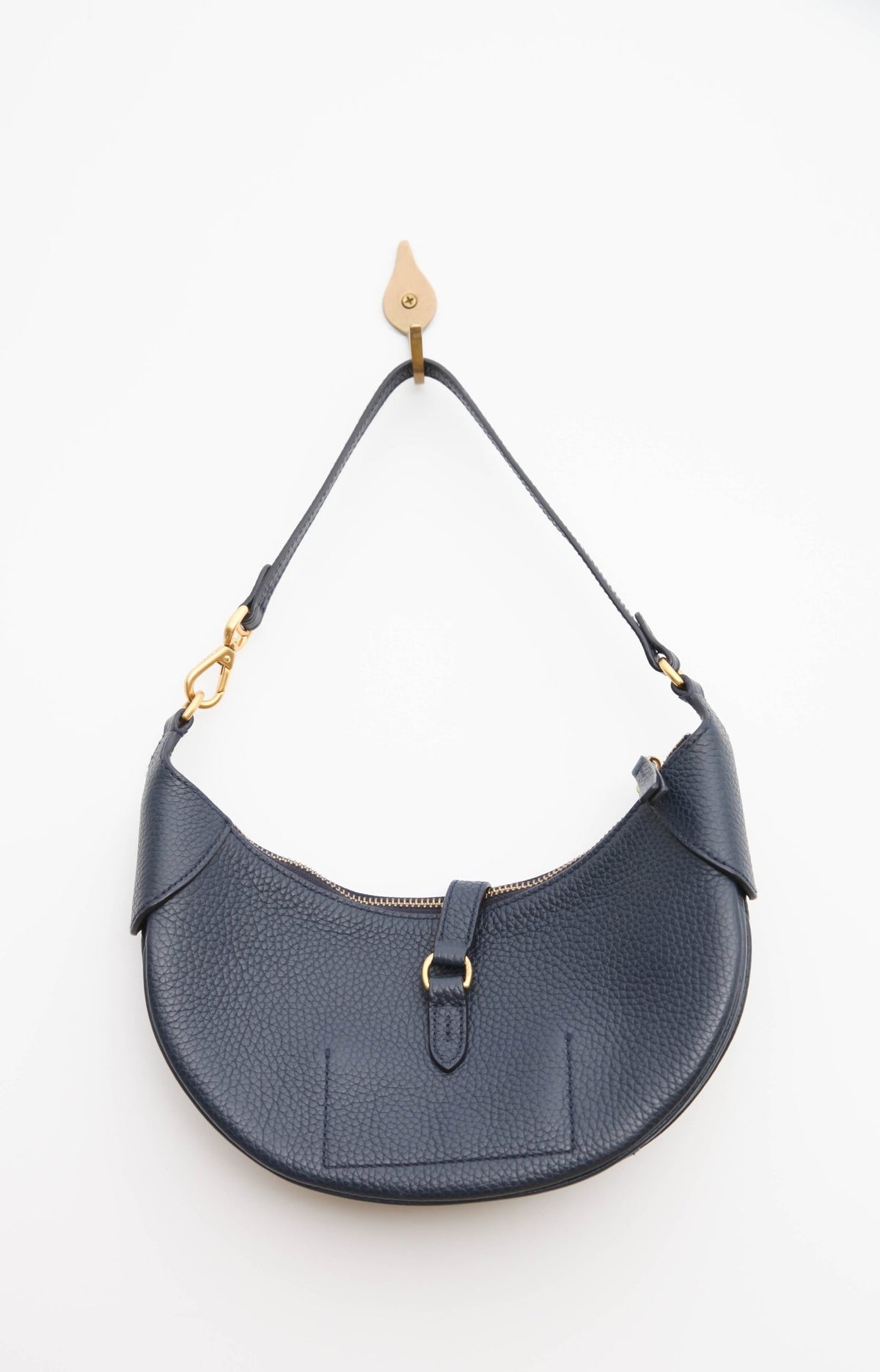 Polo Ralph Lauren Polo ID Pebbled Mini Shoulder Bag in Navy Blue - Wind & Song