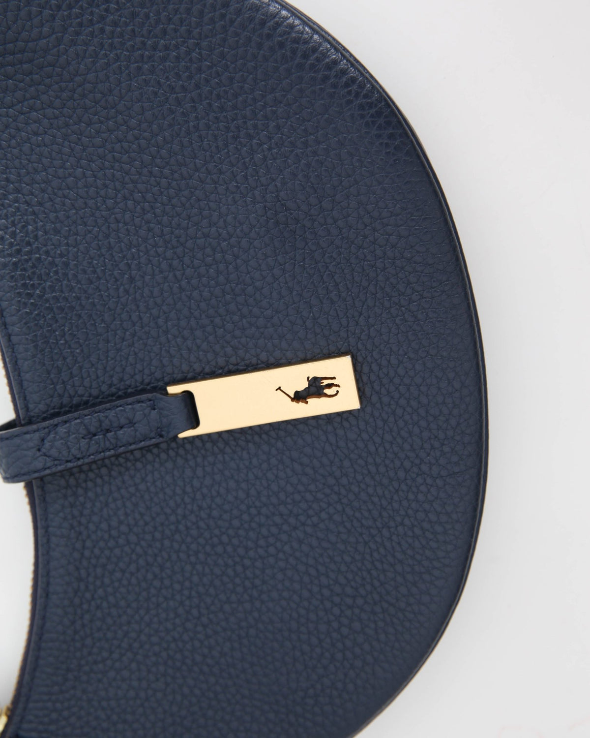 Polo Ralph Lauren Polo ID Pebbled Mini Shoulder Bag in Navy Blue - Wind & Song