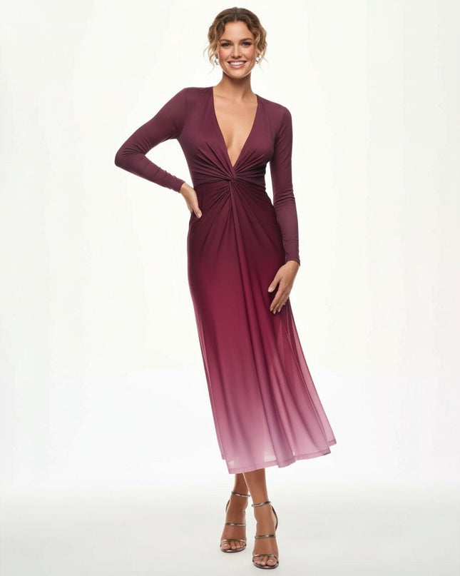 Prabal Gurung Twist Front Ombre Dress - Wind & Song