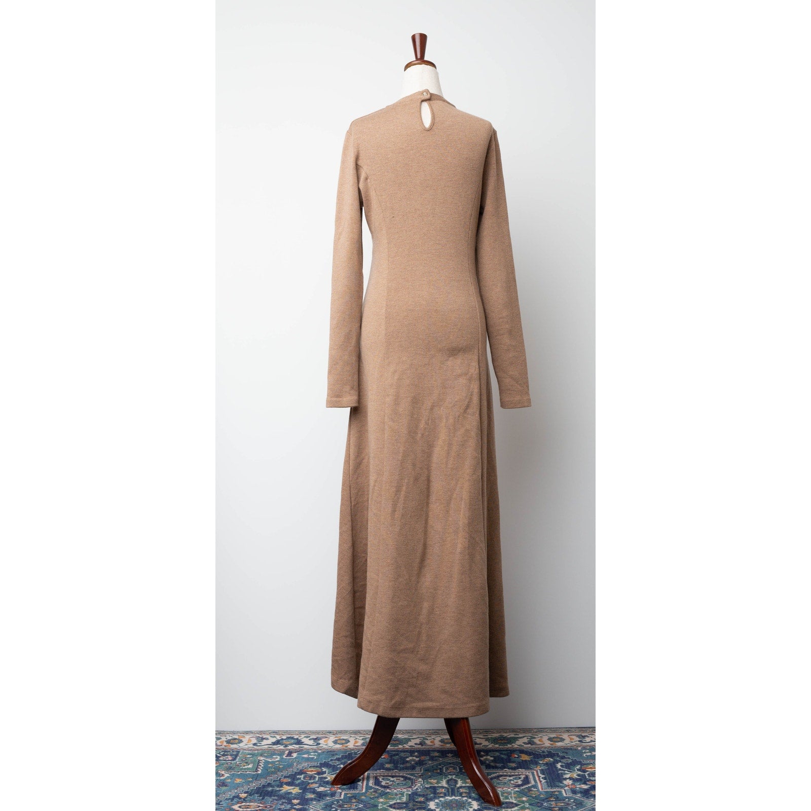 Rabanne Camel Knit Brown Wool Midi Dress - Wind & Song