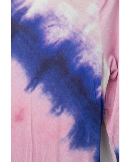 Rabanne Long Sleeve Open Back Maxi Dress in Tie & Dye Pink - Pre - owned - Wind & Song