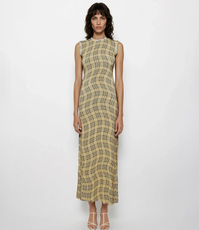 Rabanne Tartan - Check Maxi Dress Pre - owned - Wind & Song