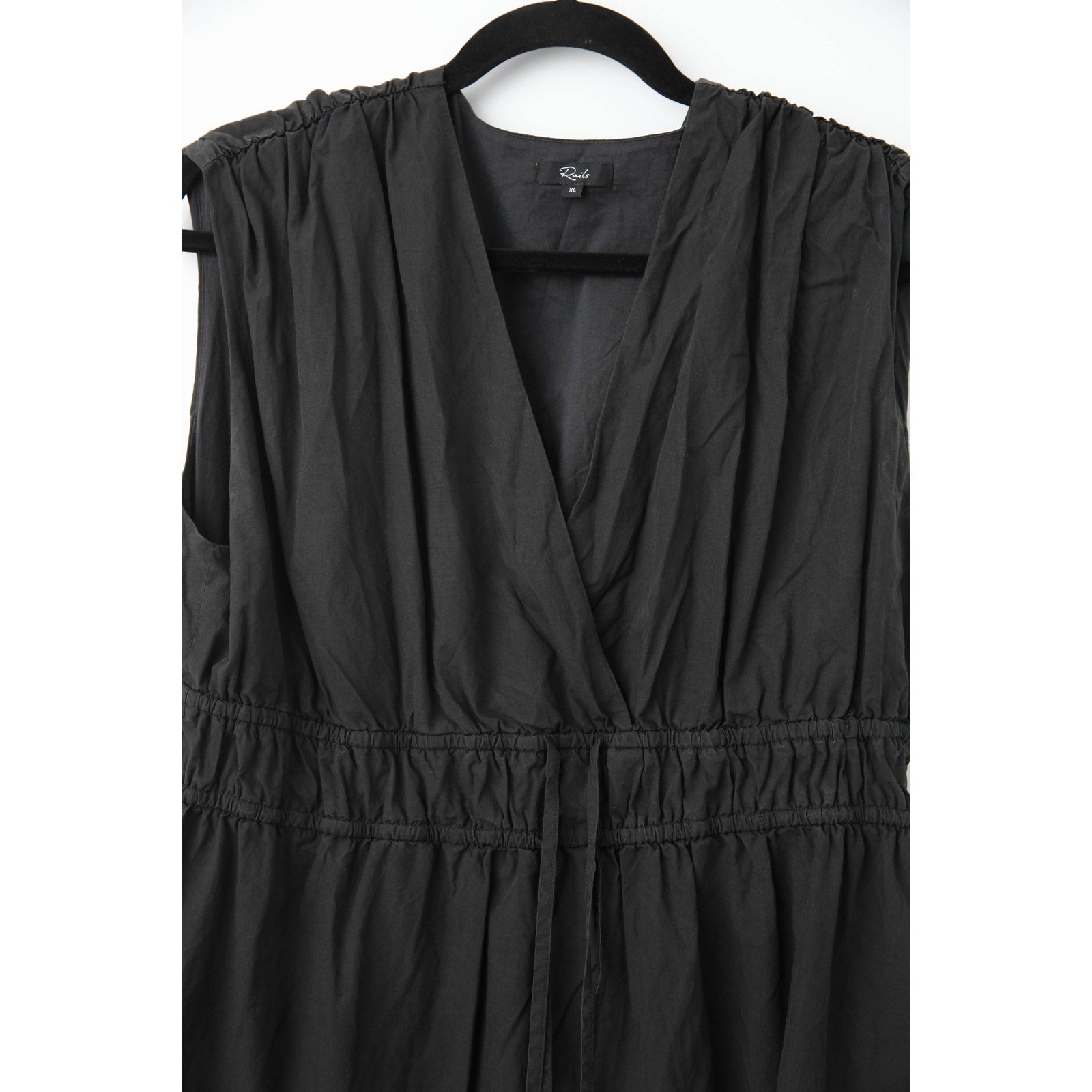 Rails Lucia Midi Dress in Black Pre - owned - Size XL - Wind & Song