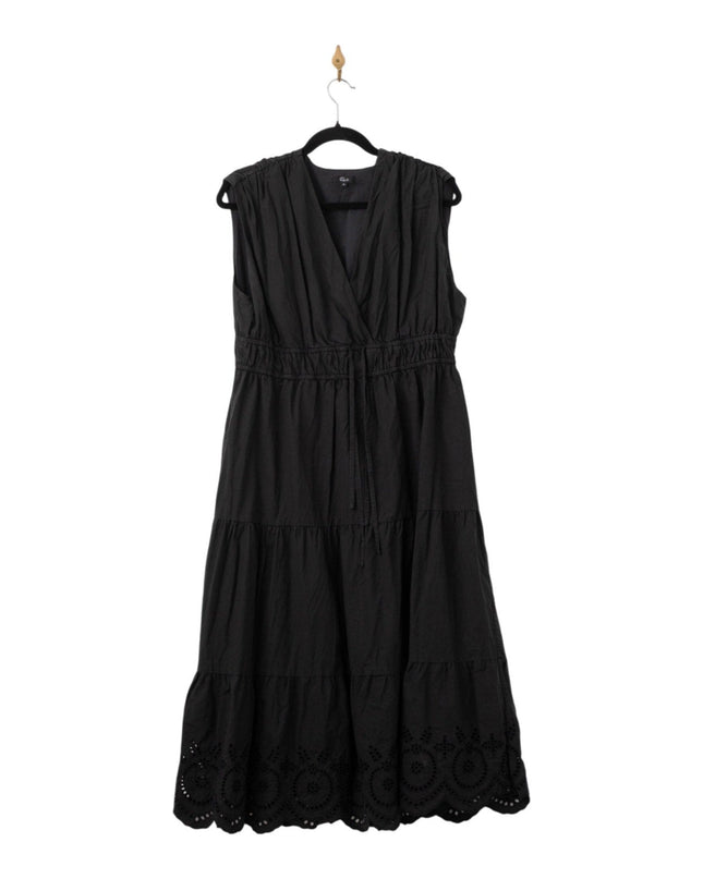 Rails Lucia Midi Dress in Black Pre - owned - Size XL - Wind & Song
