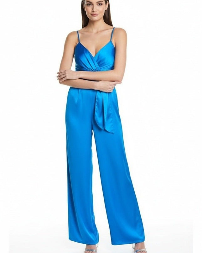 Ramy Brook Willow V Neck Jumpsuit in Lake Blue - Wind & Song