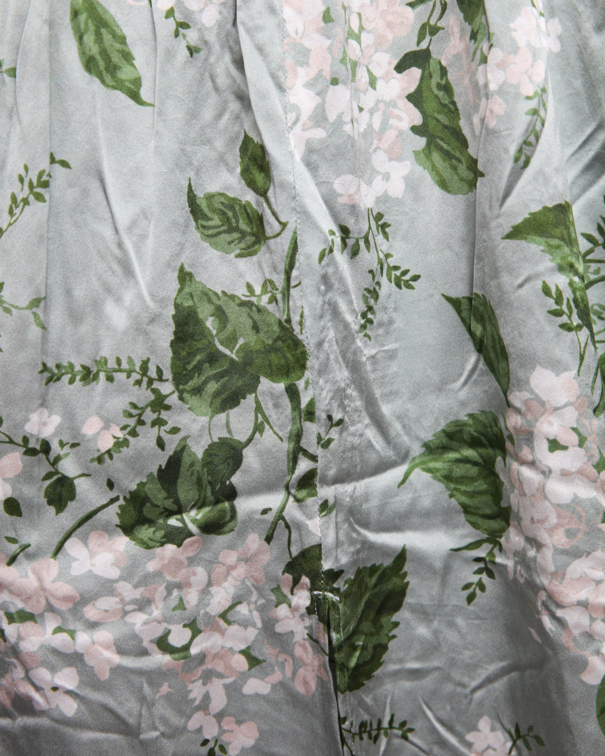 Reformation Frankie Silk Gown in Green Floral Size 4 - Wind & Song