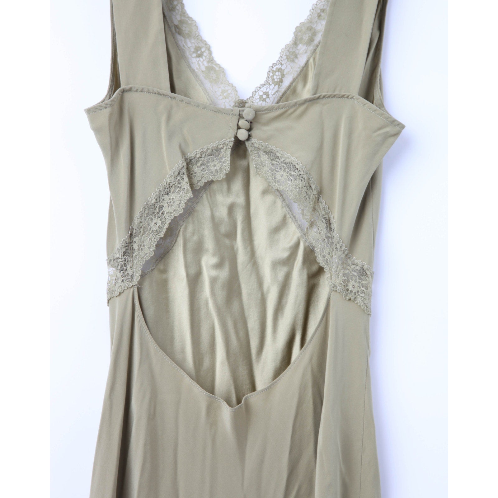 Reformation Provence Silk Dress Green Size M – Pre - Owned 100% Silk - Wind & Song