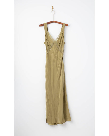 Reformation Provence Silk Dress Green Size M – Pre - Owned 100% Silk - Wind & Song