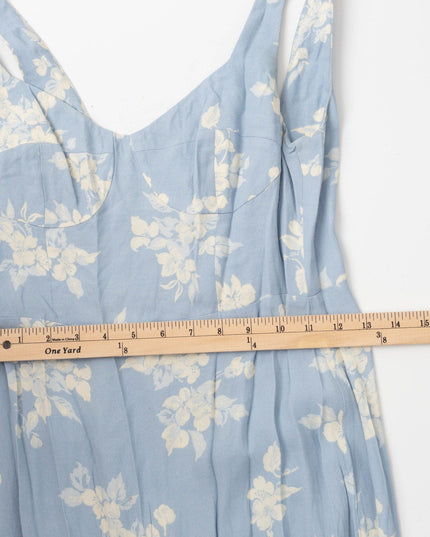 Reformation Reverie Blue Flora Dress - Wind & Song