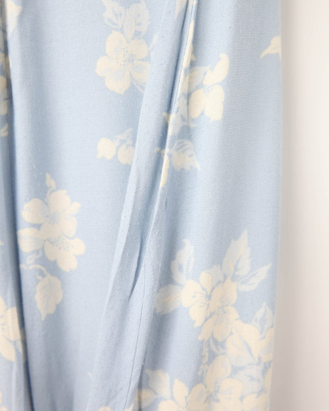 Reformation Reverie Dress in Blue Floral – Bustier Sheath Midi (Sizes 4 & 8) - Wind & Song