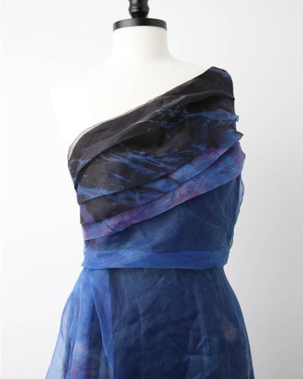 Rene Ruiz Collection Blue Organza Gown Size 10 - Wind & Song